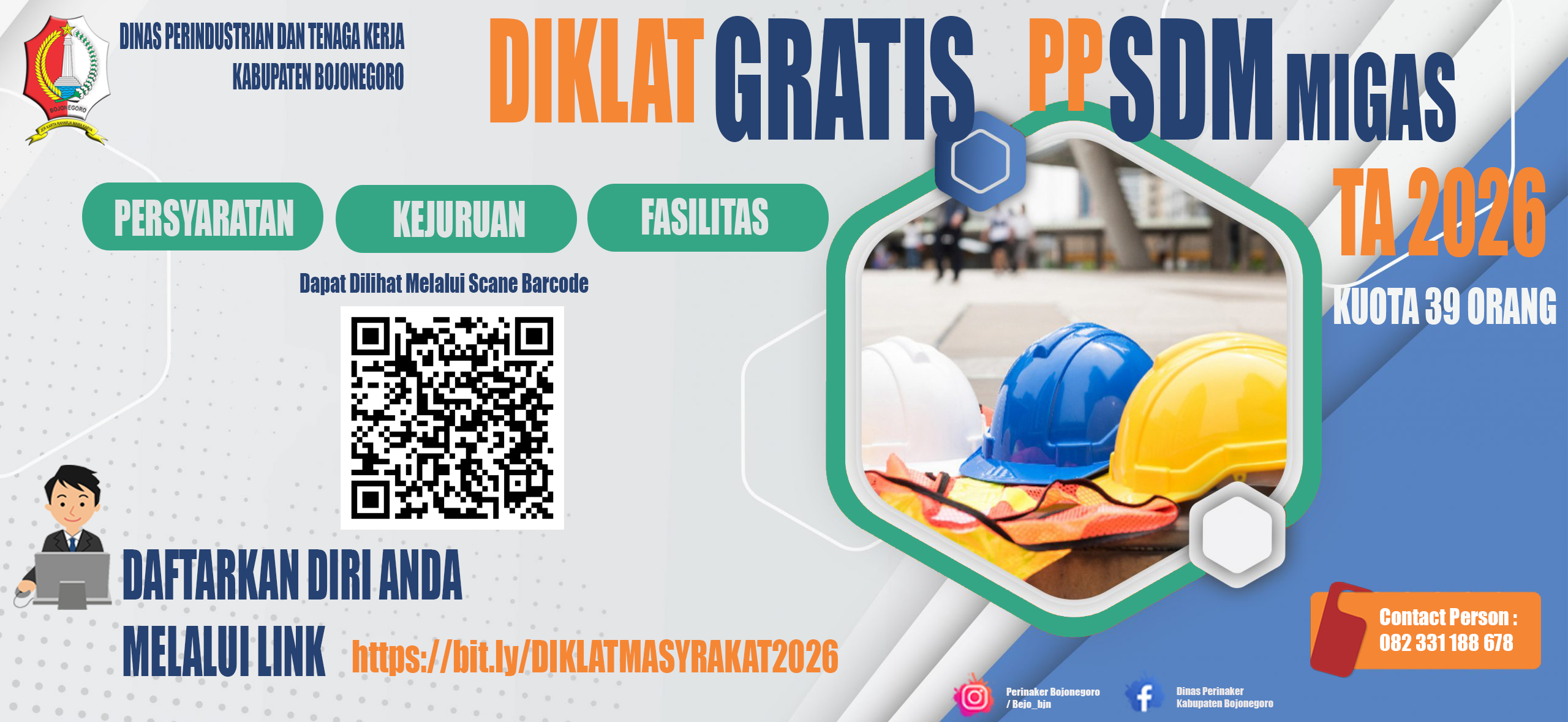 Pendaftaran Diklat PPSDM<BR> Link Pendaftaran : https://bit.ly/DIKLATMASYRAKAT2026